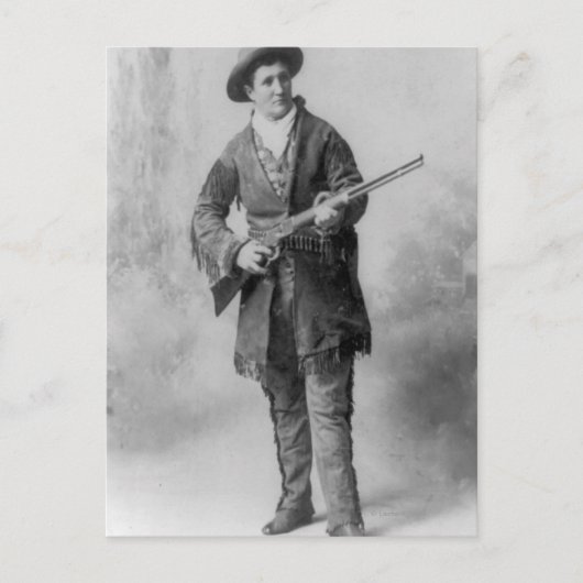 Martha Canary "Calamity Jane" Briefkaart (Voorkant)