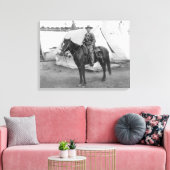 Martha Canary "Calamity Jane" op Horseback Canvas Afdruk (Insitu (Woonkamer))
