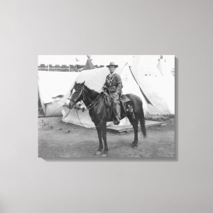 Martha Canary "Calamity Jane" op Horseback Canvas Afdruk