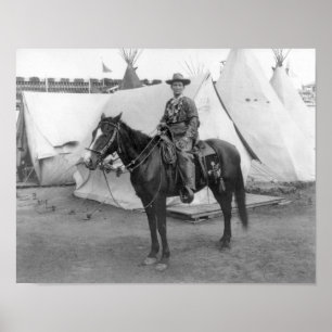 Martha Canary "Calamity Jane" op Horseback Poster