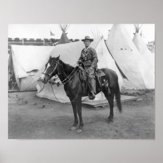 Martha Canary "Calamity Jane" op Horseback Poster (Voorkant)