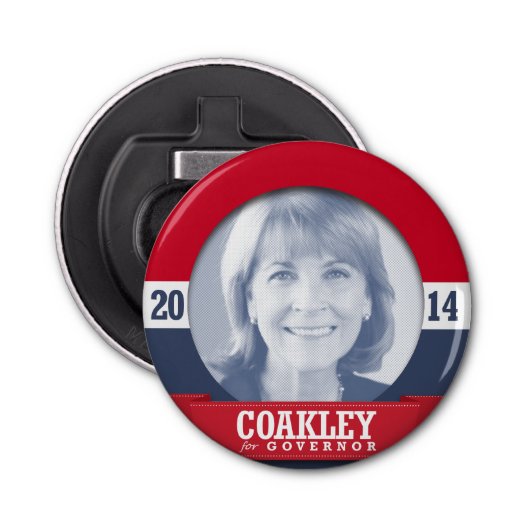 MARTHA COAKLEY CAMPAIGN BUTTON FLESOPENER (Voorkant)