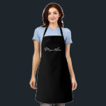 Martha Custom Chic Black & White - persoonlijk Schort<br><div class="desc">Martha Custom Chic Black & White Aangepast,  speciaal gepersonaliseerd Apron - Voel je vrij om je aan te passen en je aan je wensen aan te passen.</div>