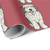 Martha de English Sheepdog Cadeaupapier (Rol Hoek)