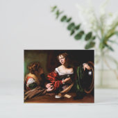 Martha en Mary Magdalene door Caravaggio (c 1598) Briefkaart (Staand voorkant)