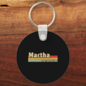 Martha Gift Naam Gepersonaliseerde Verjaardag Fun Sleutelhanger (Voorkant)