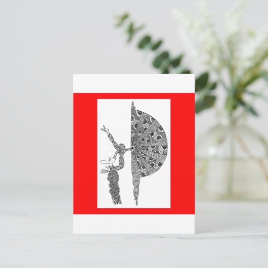 Martha graham dancing briefkaart (Staand voorkant)