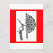 Martha graham dancing briefkaart (Voorkant)