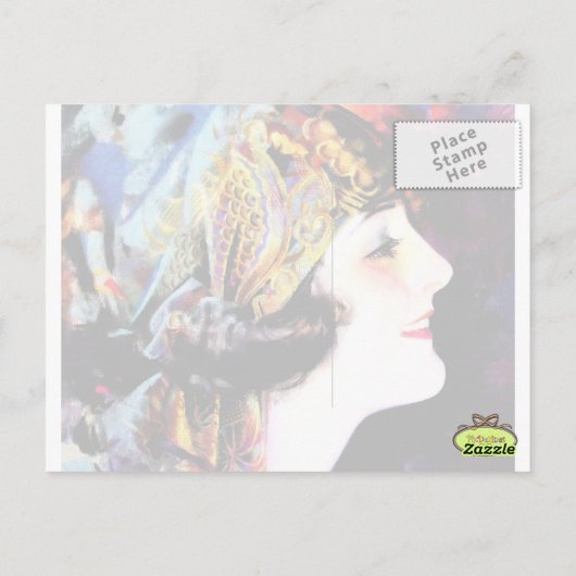 Martha Mansfield Briefkaart (Achterkant)