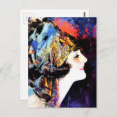 Martha Mansfield, een stille filmlegende Briefkaart (Voorkant / Achterkant)