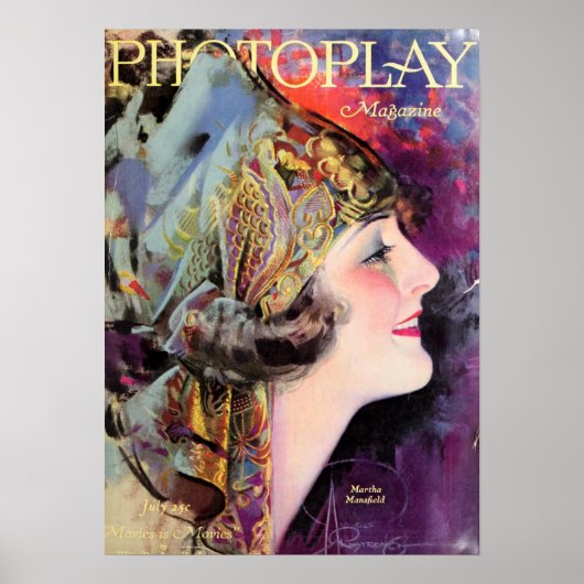 Martha Mansfield, Photoplay juli 1920 Poster (Voorkant)