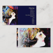 Martha Mansfield, stille filmster Visitekaartje (Voorkant / Achterkant)