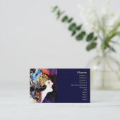 Martha Mansfield, stille filmster Visitekaartje (Staand voorkant)