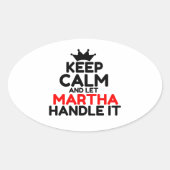 MARTHA OVALE STICKER (Voorkant)