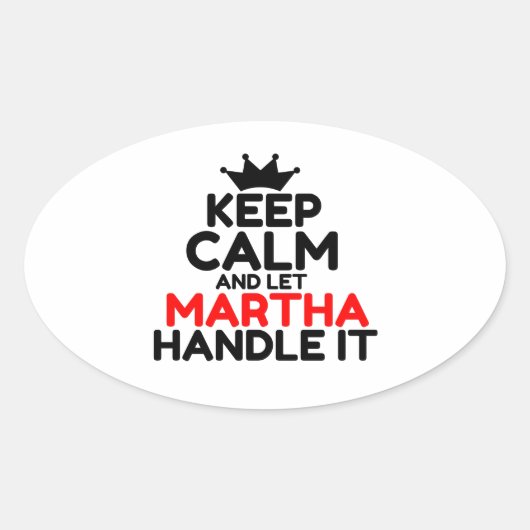 MARTHA OVALE STICKER (Voorkant)