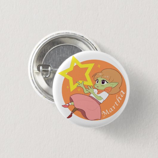 Martha Ronde Button 3,2 Cm (Voorkant /achterkant)