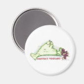 Martha Vineyard Island Magnet (Voorkant / Achterkant)