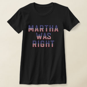 Martha was de Amerikaanse vlag T-Shirt