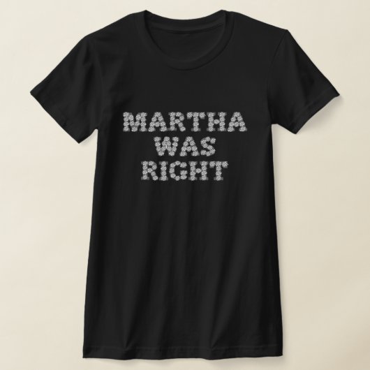Martha was net witte rozen t-shirt (Laagn)