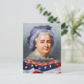 Martha Washington, First Lady of the U.S. Briefkaart (Staand voorkant)