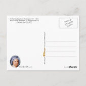 Martha Washington, First Lady of the U.S. Briefkaart (Achterkant)