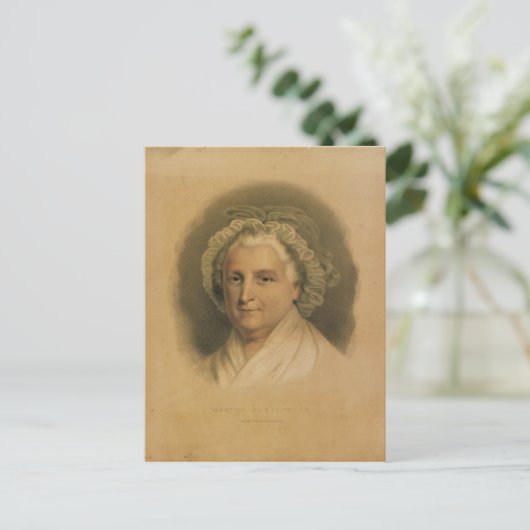 Martha Washington Portret van Ives Briefkaart (Staand voorkant)