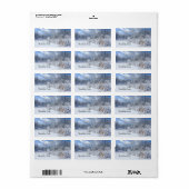 Marthaler Park Bevroren Pond en Bomen Etiket (Full Sheet)