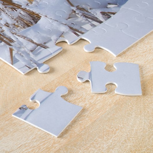 Marthaler Park Bevroren Pond en Bomen Legpuzzel (Zijkant)