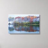 Marthaler Park Snowy Autumn Morning Canvas Afdruk (Voorkant)