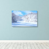 Marthaler Park Snowy Hills Canvas Afdruk (Insitu (Houten vloer))