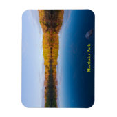 marthaler park sunrise en reflecties magneet (Verticaal)