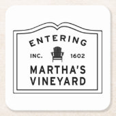 Martha's Vineyard Adirondack Chairman Kartonnen Onderzetters (Voorkant)