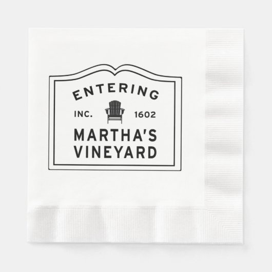 Martha's Vineyard Adirondack Stoel Servetten (Voorkant)