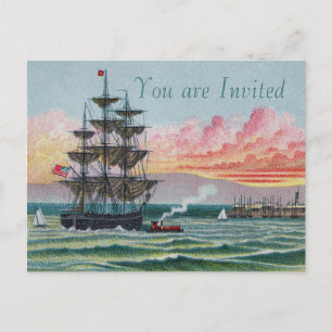 Martha's Vineyard-ansichtkaart Uitnodiging Briefkaart