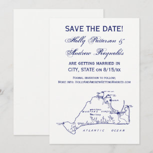 Martha's Vineyard Antieke kaart #1 Navy Blauwe kle