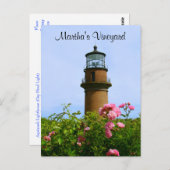 Martha's Vineyard Aquinnah Lighthouse Post Card Briefkaart (Voorkant / Achterkant)