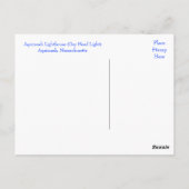 Martha's Vineyard Aquinnah Lighthouse Post Card Briefkaart (Achterkant)