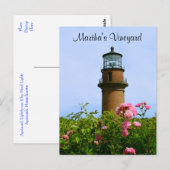 Martha's Vineyard Aquinnah Lighthouse Post Card Briefkaart (Voorkant / Achterkant)