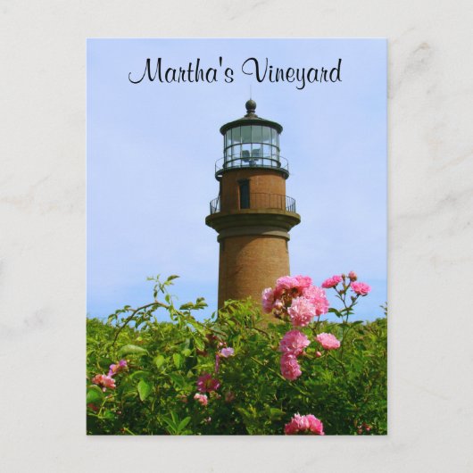 Martha's Vineyard Aquinnah Lighthouse Post Card Briefkaart (Voorkant)
