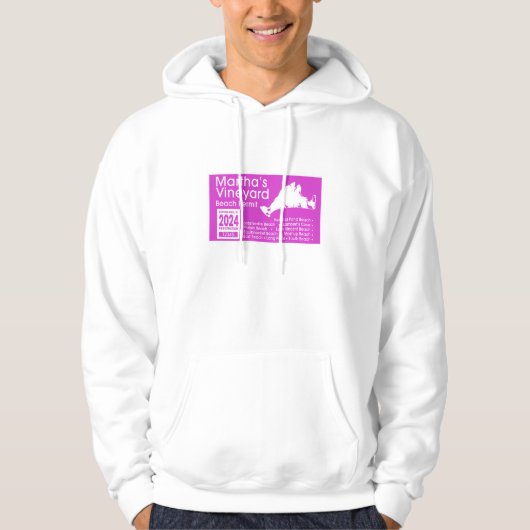Marthas Vineyard Beach Permit 2024 Hoodie (Voorkant)