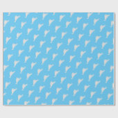 Martha's Vineyard Blue and Grey Map Cadeaupapier (Vlak)