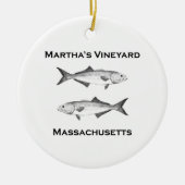Martha's Vineyard Bluefish Keramisch Ornament (Voorkant)