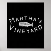 Martha's Vineyard Boating Coordinates Poster (Voorkant)