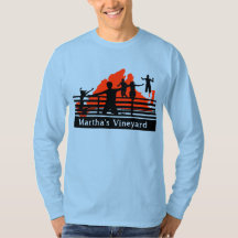 Martha's Vineyard Bridge Jump Lange hoes T-shirt 