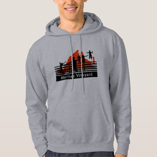 Martha's Vineyard Bridge Jump Original Design Hood Hoodie (Voorkant)