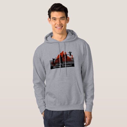 Martha's Vineyard Bridge Jump Original Design Hood Hoodie (Voorkant volledig)