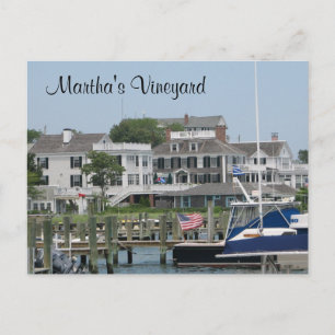 Martha's Vineyard Cape Cod, Edgartown MA Post Card Briefkaart