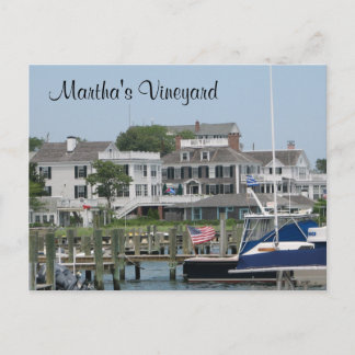 Martha's Vineyard Cape Cod, Edgartown MA Post Card Briefkaart