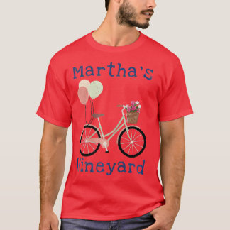 Marthas Vineyard Cape Cod Summer Vacation Bicycle T-shirt