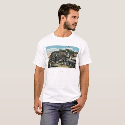 Martha's Vineyard, Circuit Avenue Scene T-shirt (Voorkant volledig)